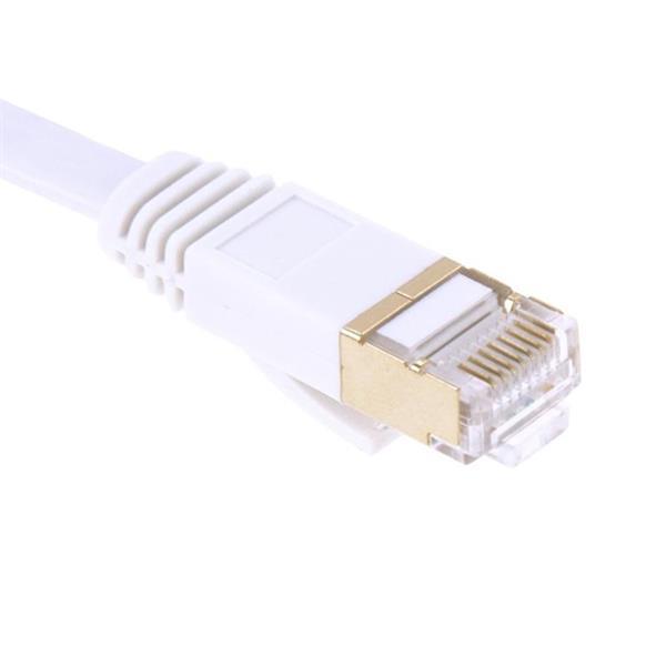 Grote foto 20m gold plated head cat7 high speed 10gbps ultra thin flat computers en software overige