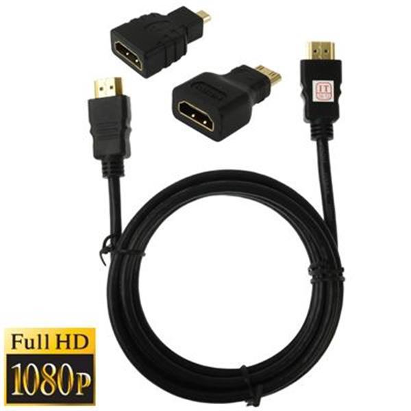 Grote foto 3 in 1 full hd 1080p hdmi cable adaptor kit 1.5m hdmi cable computers en software overige
