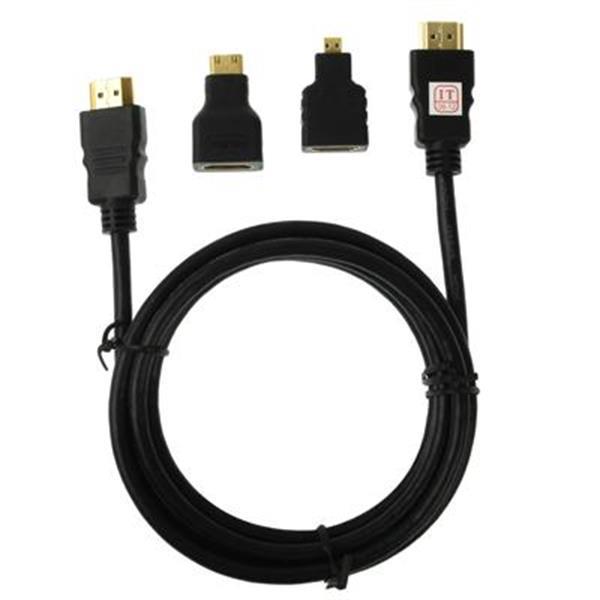 Grote foto 3 in 1 full hd 1080p hdmi cable adaptor kit 1.5m hdmi cable computers en software overige