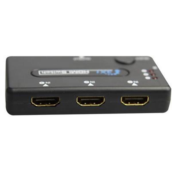 Grote foto 3 port amplifier 1080p hdmi switch 1.3 version with remote computers en software netwerkkaarten routers en switches