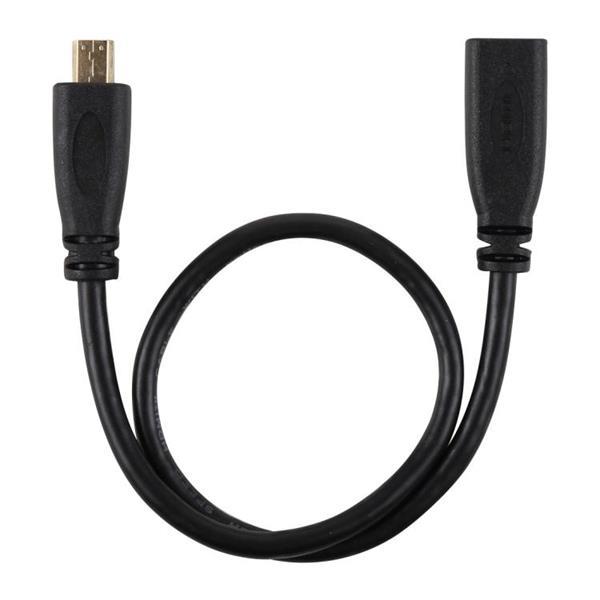 Grote foto 30cm 1080p micro hdmi female to male gold plated connector a computers en software overige