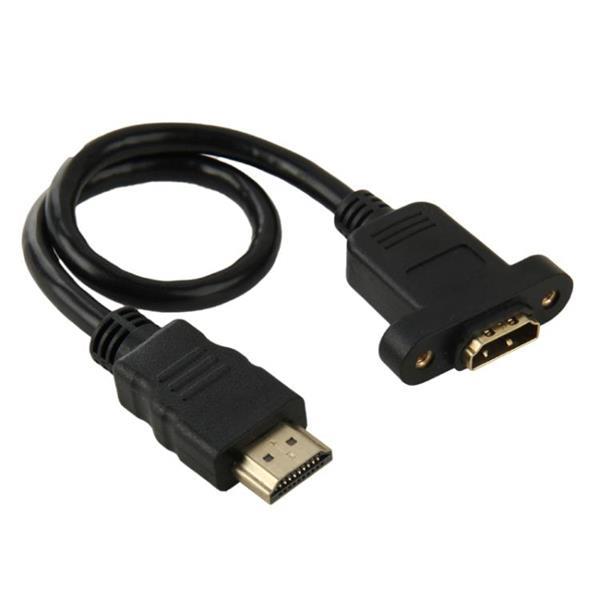Grote foto 30cm hdmi type a male to hdmi type a female adapter cabl computers en software overige