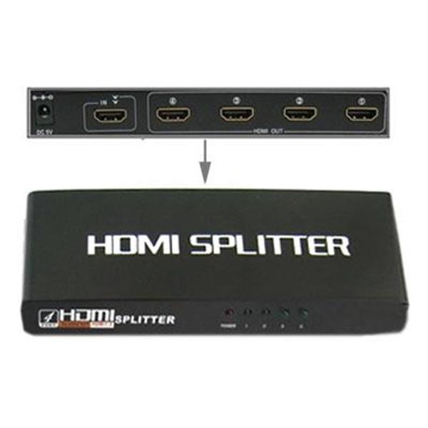 Grote foto 4 ports 1080p hdmi splitter 1.3 version support hd tv xb audio tv en foto onderdelen en accessoires