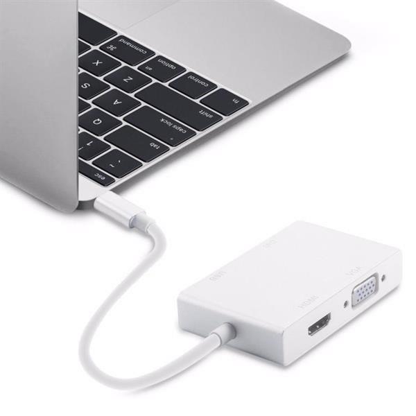 Grote foto 4 in 1 usb 3.1 usb c type c to hdmi vga dvi usb 3.0 adapter computers en software overige