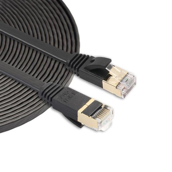 Grote foto 5m cat7 10 gigabit ethernet ultra flat patch cable for modem computers en software overige
