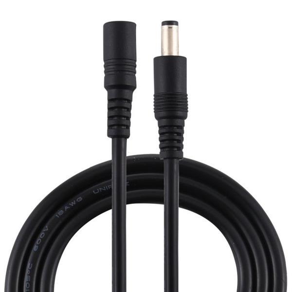 Grote foto 8a 5.5 x 2.1mm female to male dc power extension cable black computers en software overige