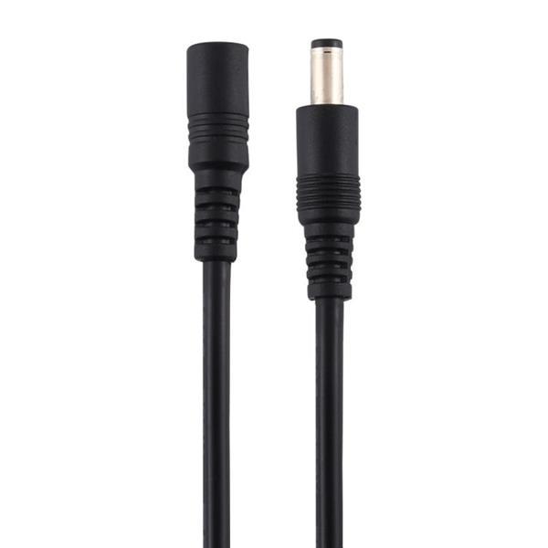 Grote foto 8a 5.5 x 2.1mm female to male dc power extension cable black computers en software overige
