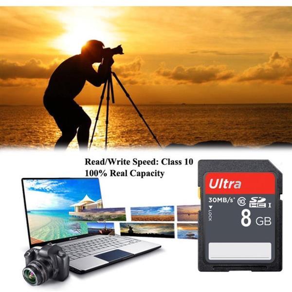 Grote foto 8gb ultra high speed class 10 sdhc camera memory card 100 computers en software geheugens