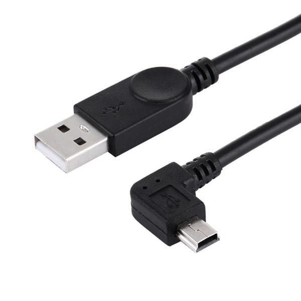 Grote foto 90 degree angle left mini usb to usb data charging cable computers en software overige
