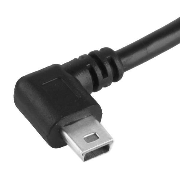 Grote foto 90 degree mini usb male to usb 2.0 am adapter cable length computers en software overige