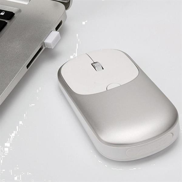Grote foto ajazz i35t 2.4g dual mode wireless bluetooth mouse grey computers en software overige computers en software