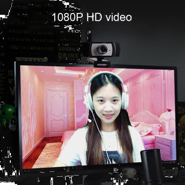 Grote foto aoni c33 beauty fhd 1080p iptv webcam teleconference teachin computers en software webcams