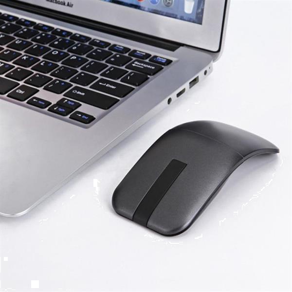 Grote foto arc touch slim foldable 2.4ghz wireless touch mouse black computers en software overige computers en software