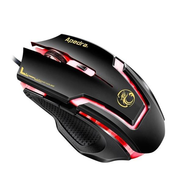 Grote foto apedra imice a9 high precision gaming mouse led four color c computers en software overige computers en software