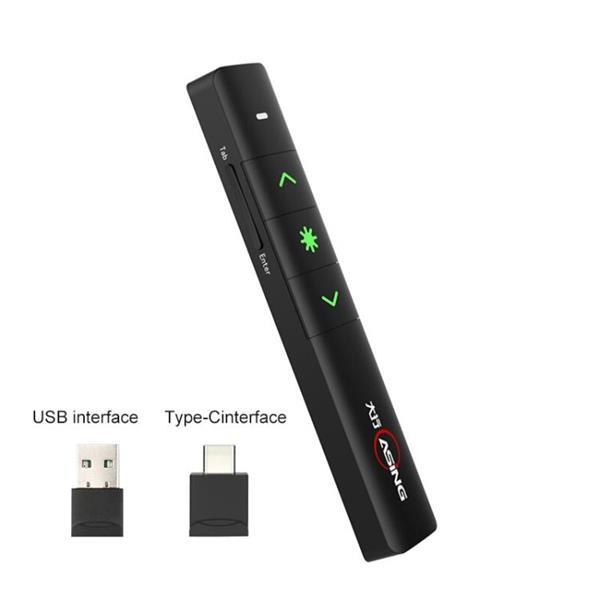 Grote foto asing a61 usb c type c port 2.4ghz wireless presenter pow computers en software overige computers en software