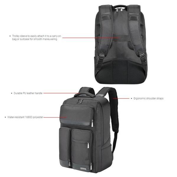 Grote foto asus atlas bp340 14 inch laptop storage bag backpack black sieraden tassen en uiterlijk rugtassen