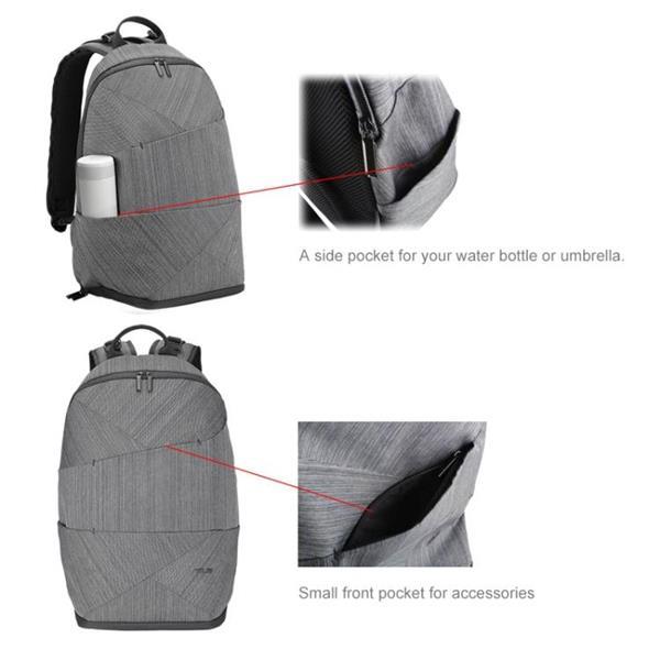 Grote foto asus artemis bp270 17 inch laptop storage bag backpack grey sieraden tassen en uiterlijk rugtassen