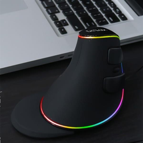 Grote foto delux m618 plus rgb wired optical mouse ergonomic vertical m computers en software overige computers en software