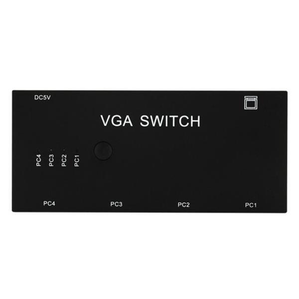 Grote foto vga switcher with four inputs and one output computer vga vi audio tv en foto onderdelen en accessoires