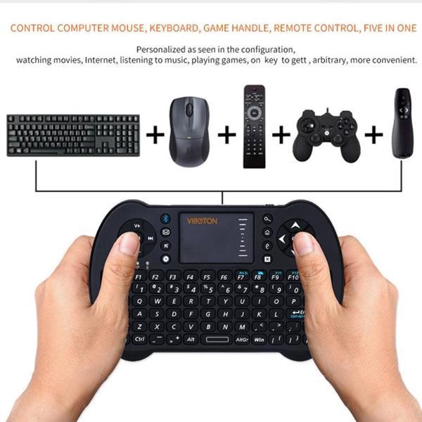 Grote foto viboton s501 bluetooth mini full qwerty keyboard with touchp computers en software overige computers en software