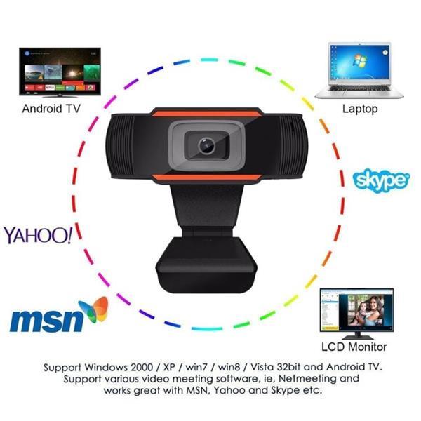Grote foto webcam hd 480p pc camera for skype for android tv rotatabl computers en software webcams