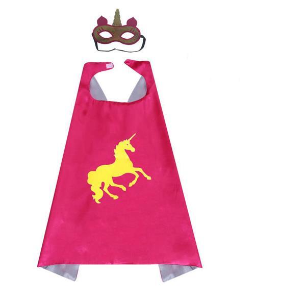 Grote foto unicorn paarse cape masker kleding dames verkleedkleding
