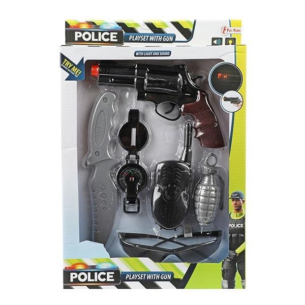 Grote foto toi toys politieset met geweer gratis 2 x disney placemat kinderen en baby overige
