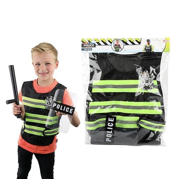 Grote foto toi toys politieset met hesje schild en wapenstok gratis 2 kinderen en baby overige