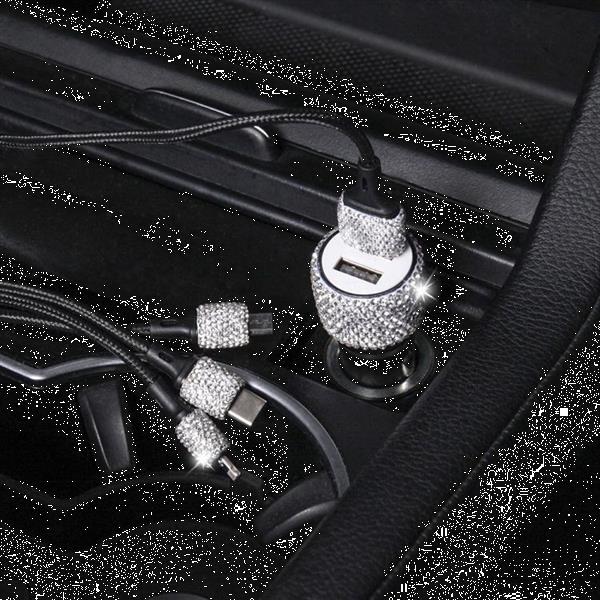 Grote foto diamond car dual usb charge mobiele telefoon safety hammer c telecommunicatie opladers en autoladers