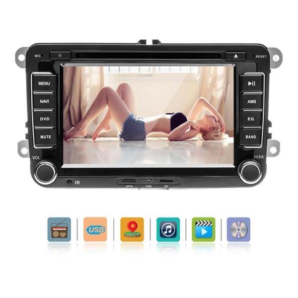 Grote foto k0212 hd 7 inch auto achteruitkijkspiegel monitor camera dvd auto onderdelen autoradio