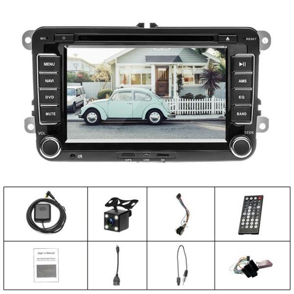 Grote foto k0212 hd 7 inch auto achteruitkijkspiegel monitor camera dvd auto onderdelen autoradio