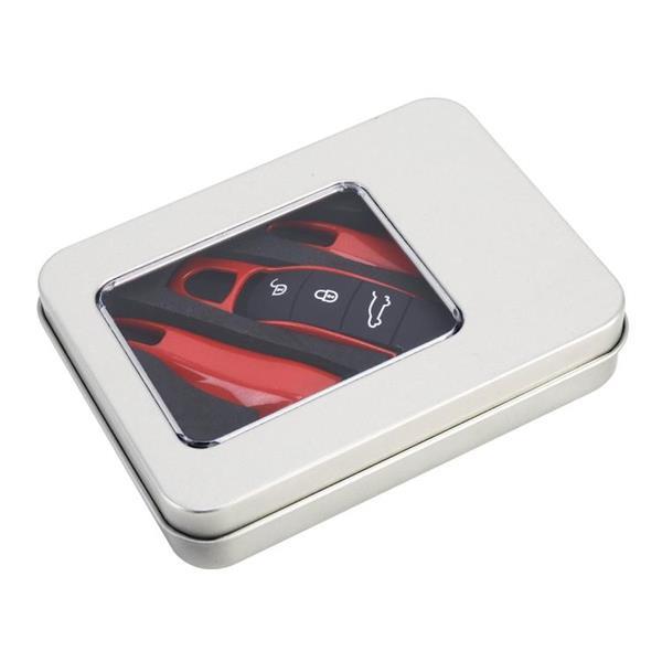 Grote foto car plastic key shell key case voor porsche rood auto onderdelen accessoire delen