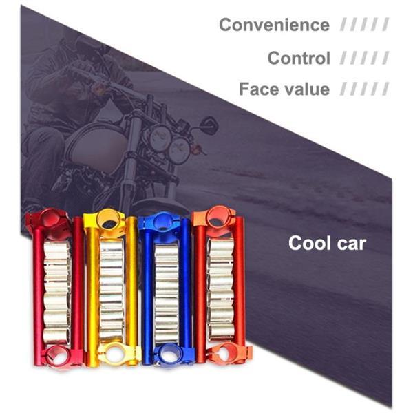 Grote foto motorfiets modificatie accessoires cnc stuurgrepen set oran motoren overige accessoires