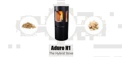 Grote foto aduro h1 hybride stoken op pellets en hout huis en inrichting kachels en openhaarden