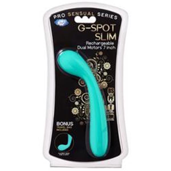 Grote foto g spot slim dual flexibele vibrator groenblauw erotiek vibrators