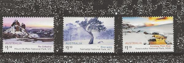 Grote foto australian alps 2020 postzegels en munten oceani