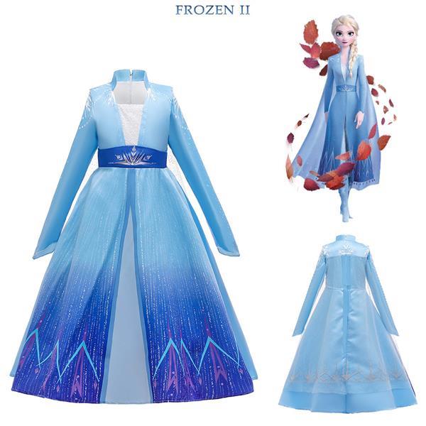 Grote foto elsa jurk prinsessenjurk meisje frozen 2 jurk prinsess kleding dames verkleedkleding