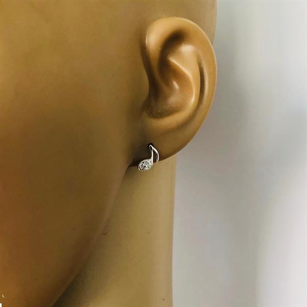 Grote foto zilver en goud 2 paar mini muzieknoot oorstekers sieraden tassen en uiterlijk oorbellen
