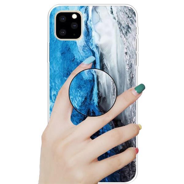 Grote foto 3d marble soft silicone tpu case cover with bracket for ipho telecommunicatie mobieltjes