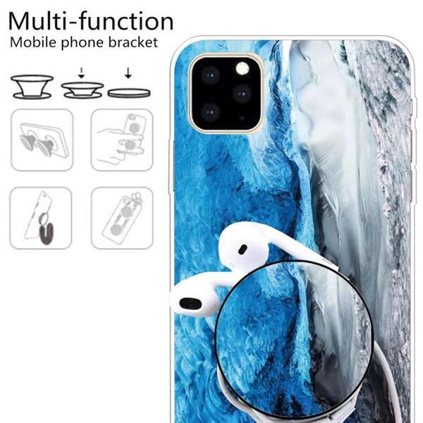 Grote foto 3d marble soft silicone tpu case cover with bracket for ipho telecommunicatie mobieltjes