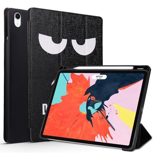 Grote foto angry expression pattern horizontal flip pu leather case for telecommunicatie mobieltjes