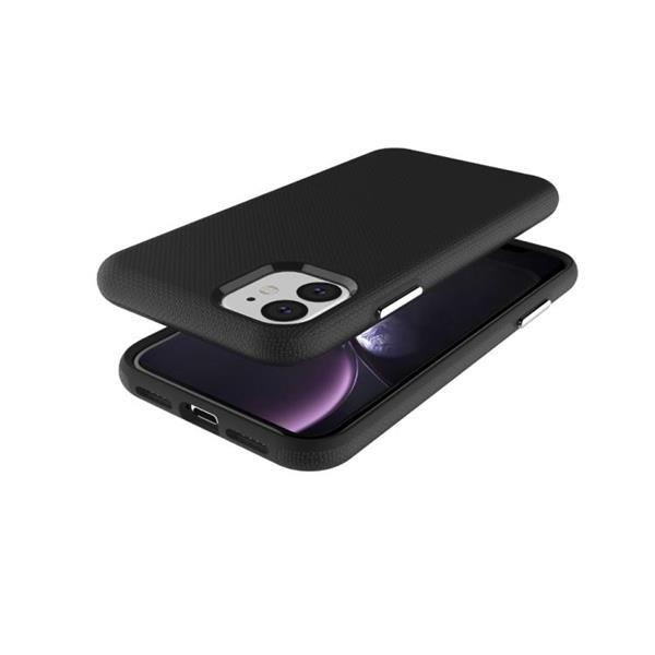 Grote foto anti slip armor texture tpu pc case for iphone 11 purple telecommunicatie mobieltjes