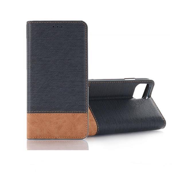 Grote foto cross texture horizontal flip leather case with holder car telecommunicatie mobieltjes