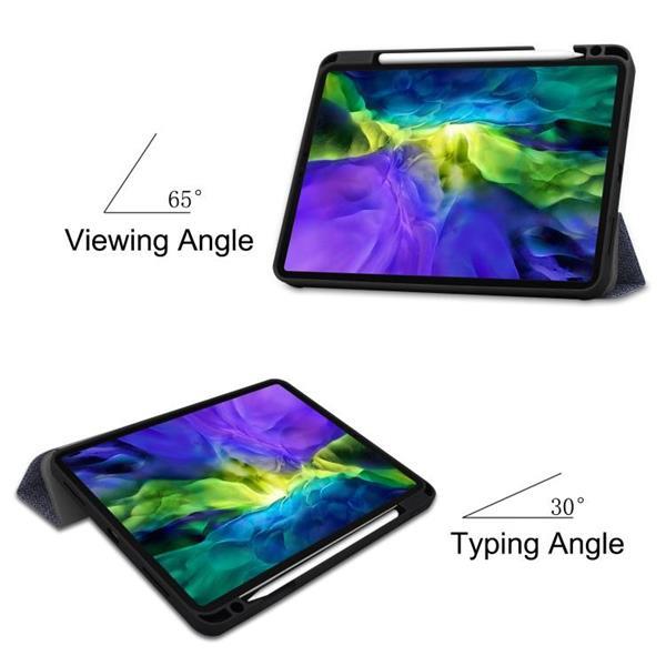 Grote foto fabric denim tpu smart tablet leather case with sleep functi telecommunicatie mobieltjes