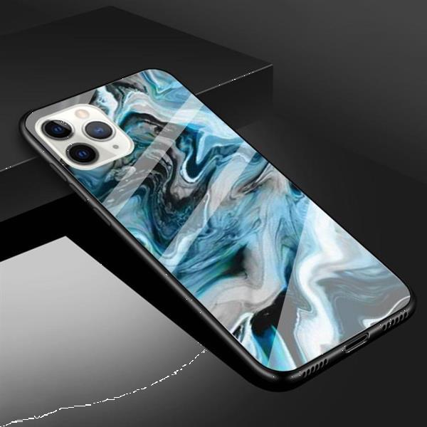Grote foto fashion marble tempered glass case protective shell glass co telecommunicatie mobieltjes