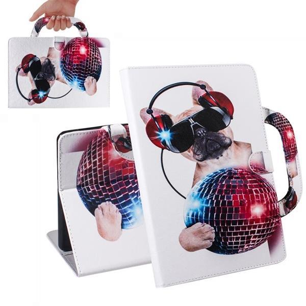 Grote foto fashion dog pattern horizontal flip leather case for ipad pr telecommunicatie mobieltjes