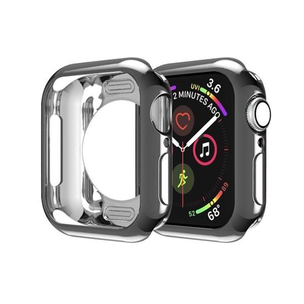 Grote foto for apple watch series 3 2 1 42mm plating tpu round hol kleding dames sieraden
