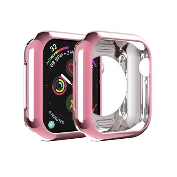 Grote foto for apple watch series 3 2 1 42mm plating tpu round hole kleding dames sieraden