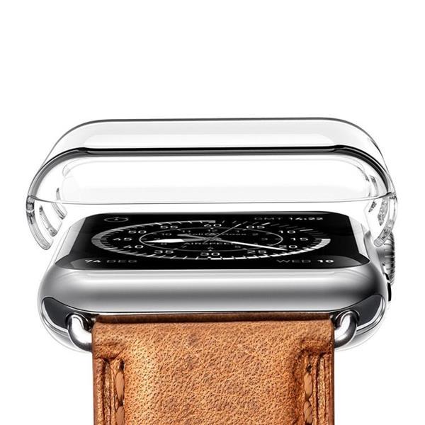 Grote foto for apple watch series 3 38mm transparent pc protective case kleding dames sieraden