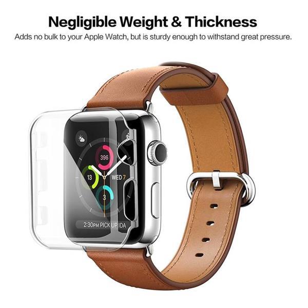 Grote foto for apple watch series 3 38mm transparent pc protective case kleding dames sieraden